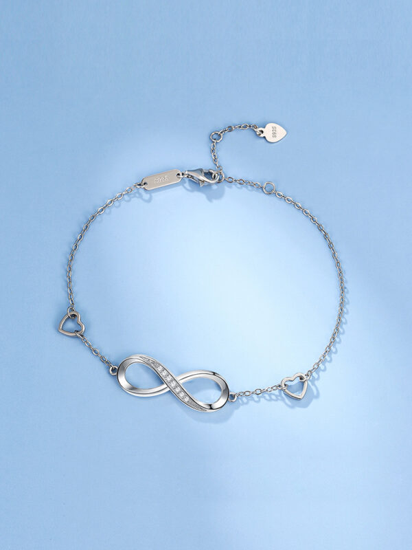 Silver Infinity Bracelet - Image 2