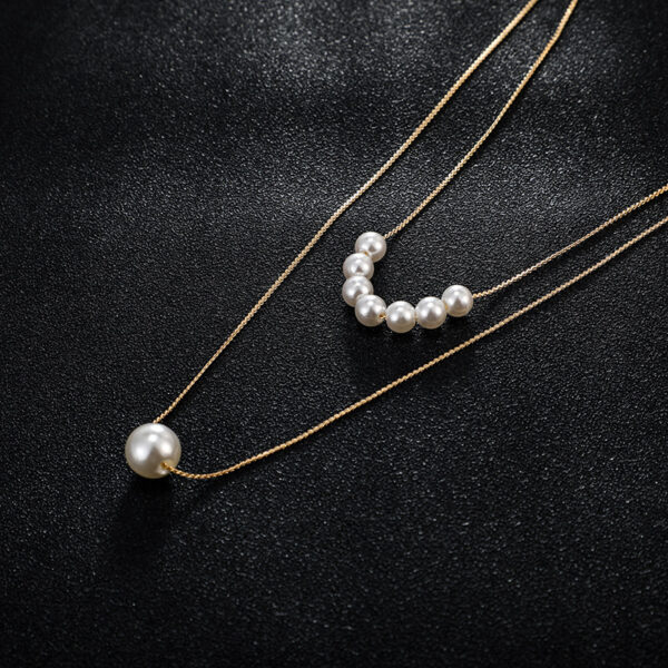 Double Pearl Necklace