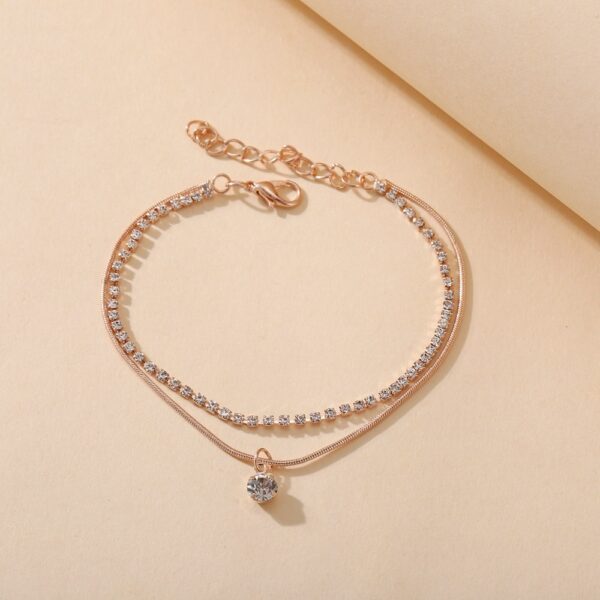 Bohemian Cubic Zirconia Anklet - Image 5