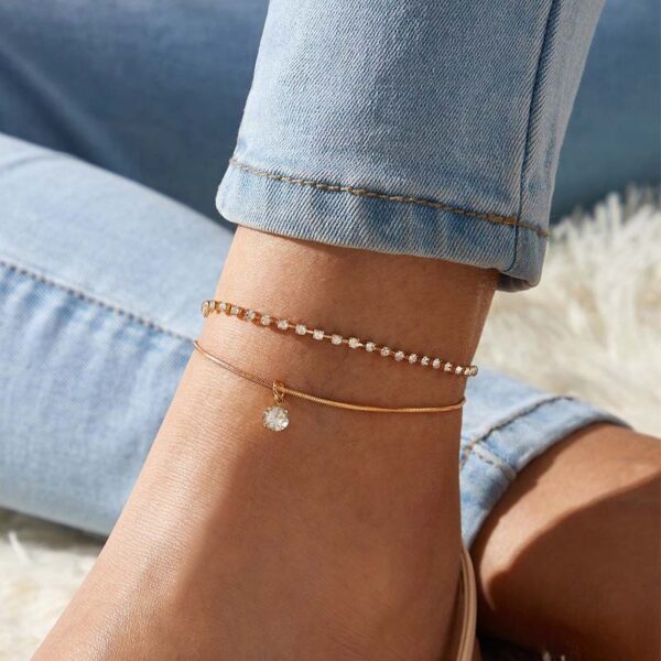 Bohemian Cubic Zirconia Anklet