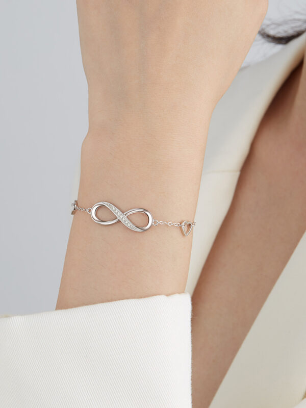 Silver Infinity Bracelet - Image 5