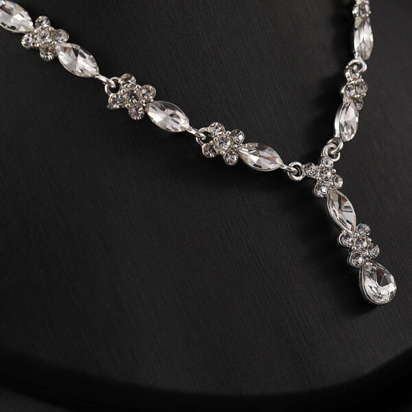 Zircon Necklace And Earrings Set - Image 4