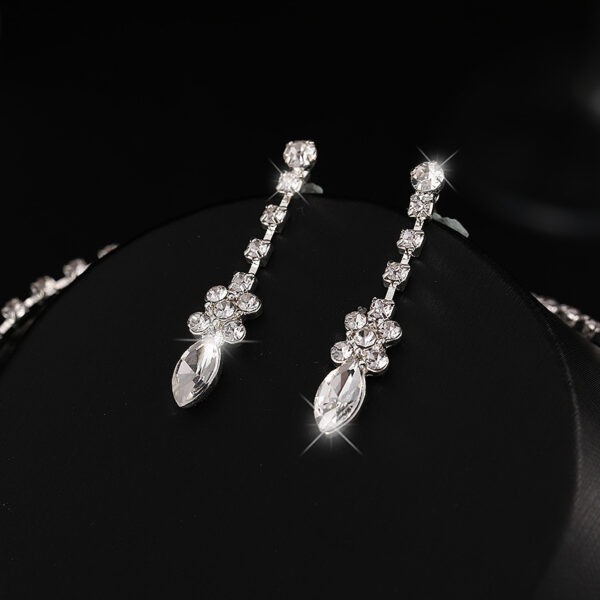 Zircon Necklace And Earrings Set - Image 3