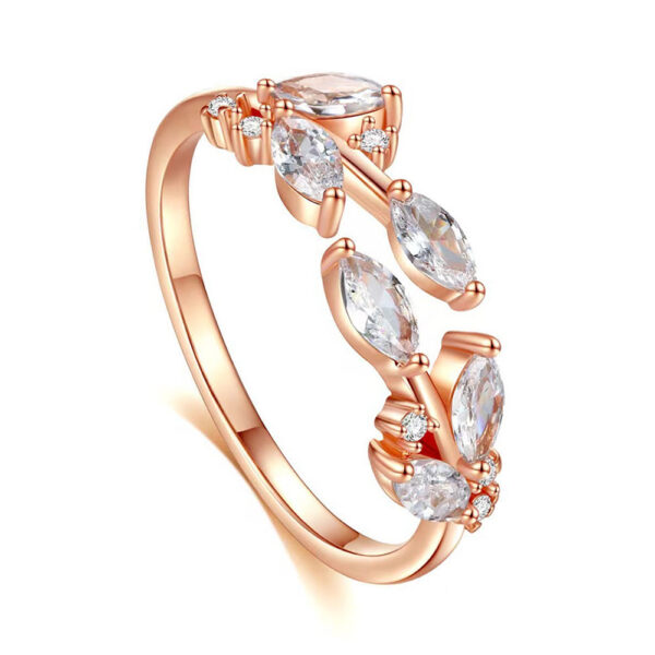 Leaf Zircon Ring - Image 3