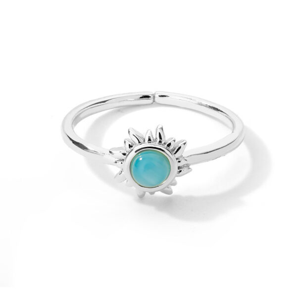 Adjustable Sun Opal Ring - Image 2