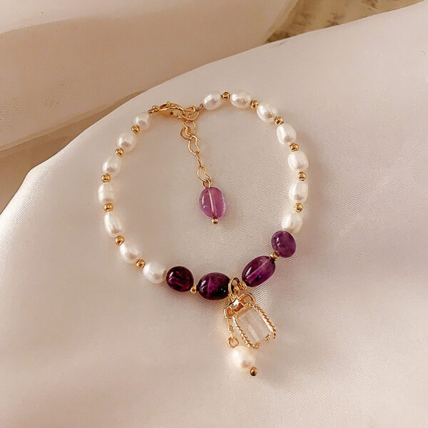 Flourishing Peach Blossom Baroque Pearl Bracelet - Image 4