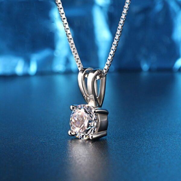 Platinum Plated White Pendant