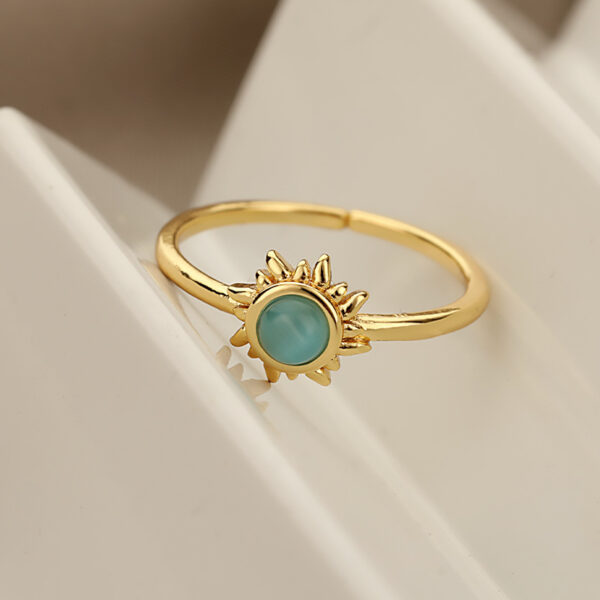 Adjustable Sun Opal Ring - Image 3