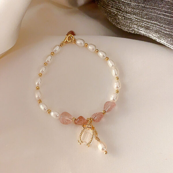 Flourishing Peach Blossom Baroque Pearl Bracelet