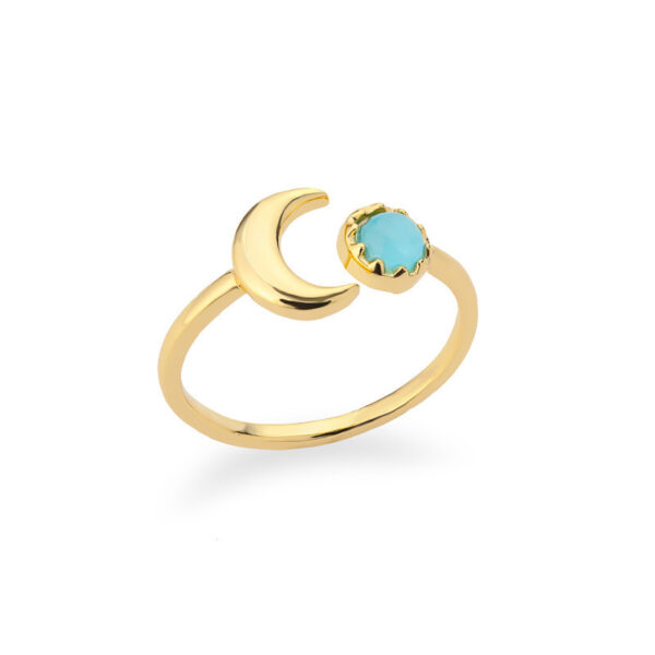 Adjustable Sun Opal Ring - Image 7