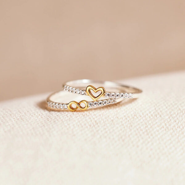 Heart Style Zircon Ring