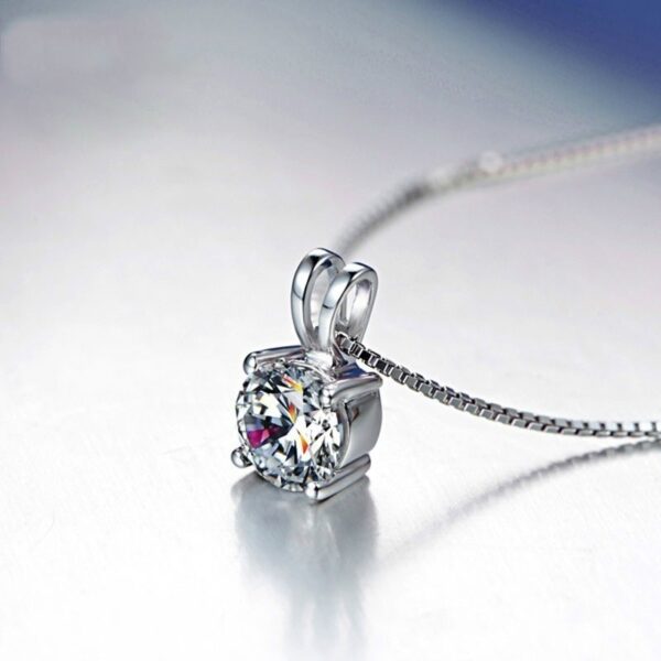 Platinum Plated White Pendant - Image 2