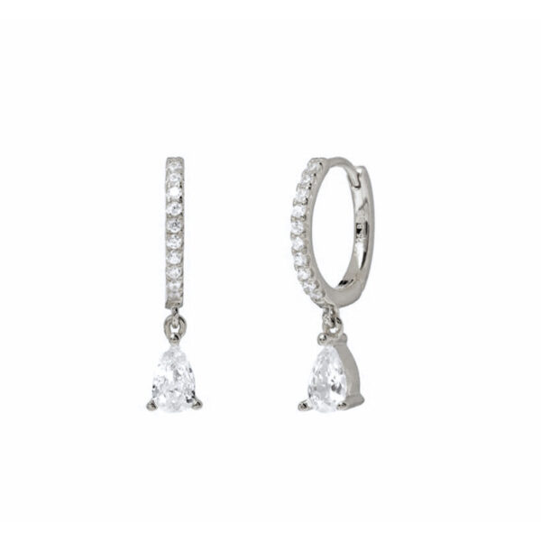 Women's S925 Silver Zircon Round Earrings - Image 7