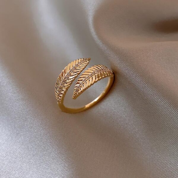 Zircon High Sense Leaf Ring - Image 4