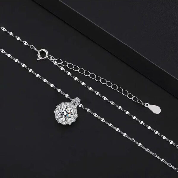 925 Silver Zircon Necklace for Women - Image 3